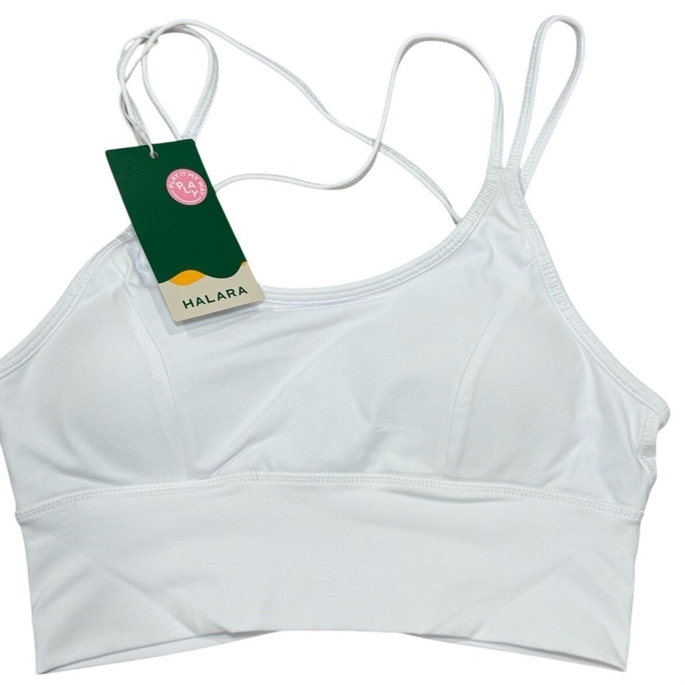 Halara Womens Padded Bra‎ White Small